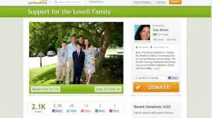The GoFundMe page