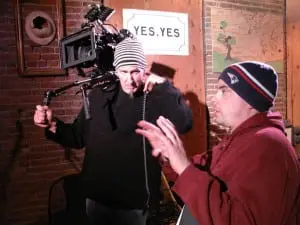 Director Theodore Collatos on the set of "Dipso" (Photo courtesy of the filmmaker)