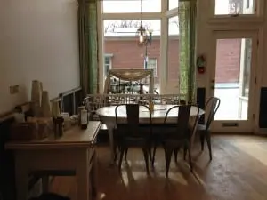 A table by the window