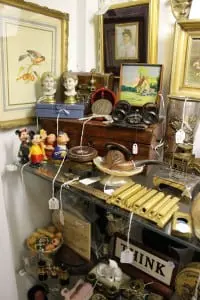 A selection from one of Jack Goldstein's cases at Bijou Galleries, Cold Spring