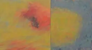 Painting by Bill Koolstra, part of the first exhibition at Buster Levi Gallery.  