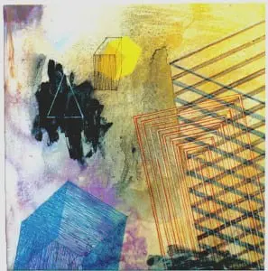 "Black Mountain #14" painting by Donald Alter 