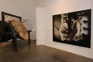 The contrast of two artworks at HVCCA contributes to the theater taking part in between them. 
