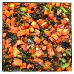 Kale & Sweet Potato Hash with Smoked Paprika