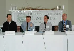 Forumâpanelistsâshareâtheirâexpertise;âfromâleft:âJeffreyâDomanski,âJamesâHartford,âSamâMcAfee,âJoeâFahey.