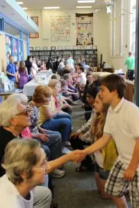 Quick intros led to inter-generational connections during the "Speed Dating" session.