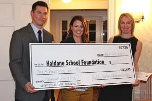 Craig and Deanna Muraszewski of the Cold Spring General Store With Jennifer Marrinan, HSF president (Photo by Linda Speziale)