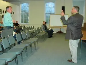 PutnamâCounty'sâTomâLannon,âleft,âwithâVincentâXavierâofâHomelandâTowers,âright.