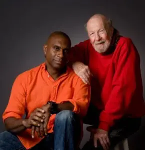 Jeff Haynes with Pete Seeger
