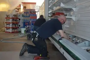 Foodtown's makeover is expected to be completed in four to six weeks. The existing store can be seen in the background.