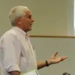 Joseph Regele addresses the board.