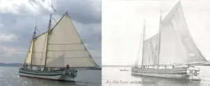 TheâLoisâMcLureâandâaâsketchâofâaâsimilarâboatâfromâtheâ1800s.â LakeâChamplainâMaritimeâMuseumâphotoâandâimage.