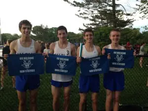 Haldane Varsity Boys' Track 4x800 relay team is on to states! The qualifying meet was held in White Plains on May 30.