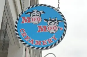 Moo Moo's sign