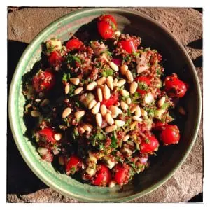 Watercress-Quinoa Tabbouleh (Photo by J. Dizney)