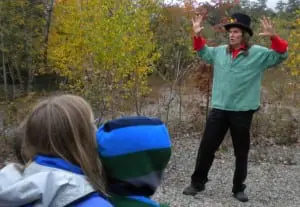 Jonathan Kruk entertains children and their parents with his Spooky — Not Scary — Local Legends.