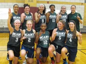 Allie Monteleone is second from left in the back row