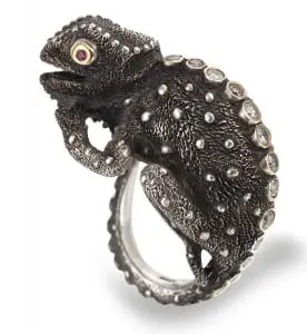 "Night Chameleon" ring by Manya (photo provided)