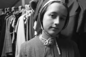 "The Crucible" cast member Sadie Anderson, in costume.