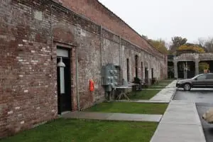 View of some of the reconverted apartments at what was formerly the Groveville Textile Mill (Photo by A. Rooney)