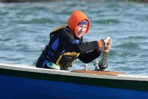 BBBB's Nolan Shea rowing in the Icebreaker Nov. 22 in Hull