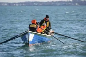BBBB rowing in the second race of the Icebreaker Nov. 22 in Hull