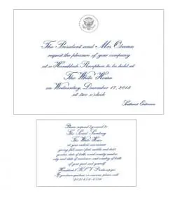 The invitation to the event