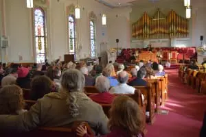 Springfield Baptist Church was the center of activity.