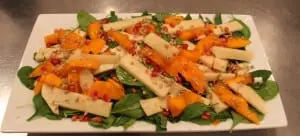 Baby Greens and Persimmon Supper Salad