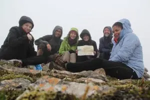 Icelandic artist residents at the top of Spakonufell Mountain
