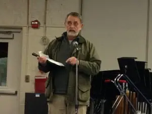 Vietnam veteran Dave Marion spoke in favor of the tax exemption and also did his own research into the impact on taxpayers.