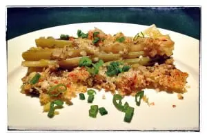 Braised celery, leeks and other onions (photo by J. Dizney)