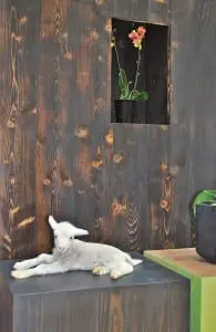 Furniture crafted by Ptacek Home's Tom Ptacek, who will be teaching a furniture-making workshop related to the event (lamb not included in banquet)