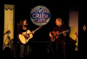 Open Book during a performance at the Towne Crier.
