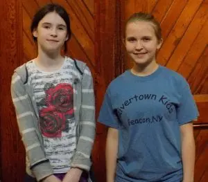 Current Rivertown Kids members Aine Gunn, left, and Molly Robinson (Photo by Markie Baylash)
