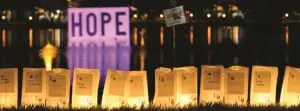 Luminaria bags lit for lives lost to cancer at Relay for Life