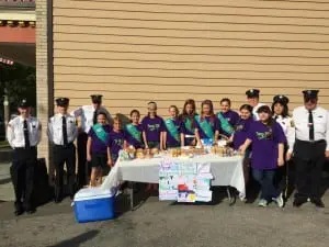 Girl Scouts honor Philipstown's first responders with a breakfast before the Memorial Day Parade. Photo provided
