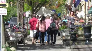 When the Cold Spring is busy, obstructions on sidewalks could pose a problem. File photo by M. Turton