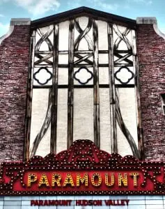 The marquee and facade of Peekskill's Paramount Hudson Valley Image courtesy of Paramount Hudson Valley