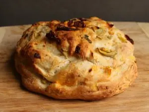 Rustic garden bread