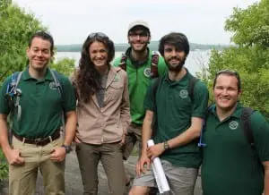 The 2015 Breakneck Ridge Trail Stewards, wearing gear donated by Mountain Tops Outfitters, Beacon
