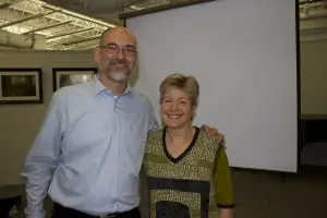 Chip Rowe and Cathy Lilburne (Photo by K.E. Foley)