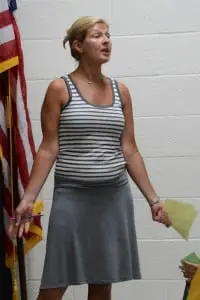 Theresa Orlandi opposes paving.