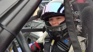 Aurora Straus gets ready to race. (Photo courtesy of Ari Straus)