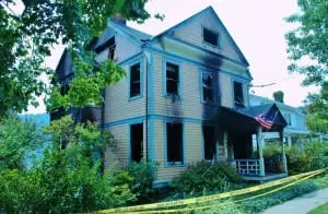 The Impellizzeri house after the fire (file photo)