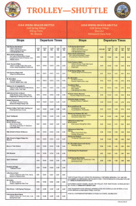Trolley schedule pdf