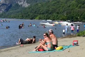 The beach at Little Stony Point (Photo by M. Turton) 
