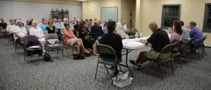To obtain input on the concept of creating a Garrison Fire District, the Philipstown Town Board held a public hearing in September at the GVFC firehouse. (File photo by L.S. Armstrong)