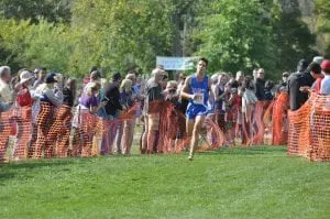 Haldane's Theo Henderson finished second in Utica on Sept 26 (photo by Peter Farrell)