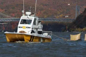 Sea Tow hauled the tire away for recycling (photo provided)